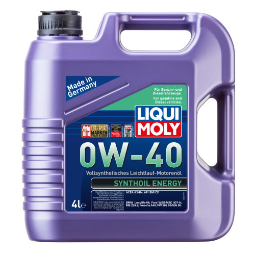 Синтетическое моторное масло Synthoil Energy 0W-40 - 4 л